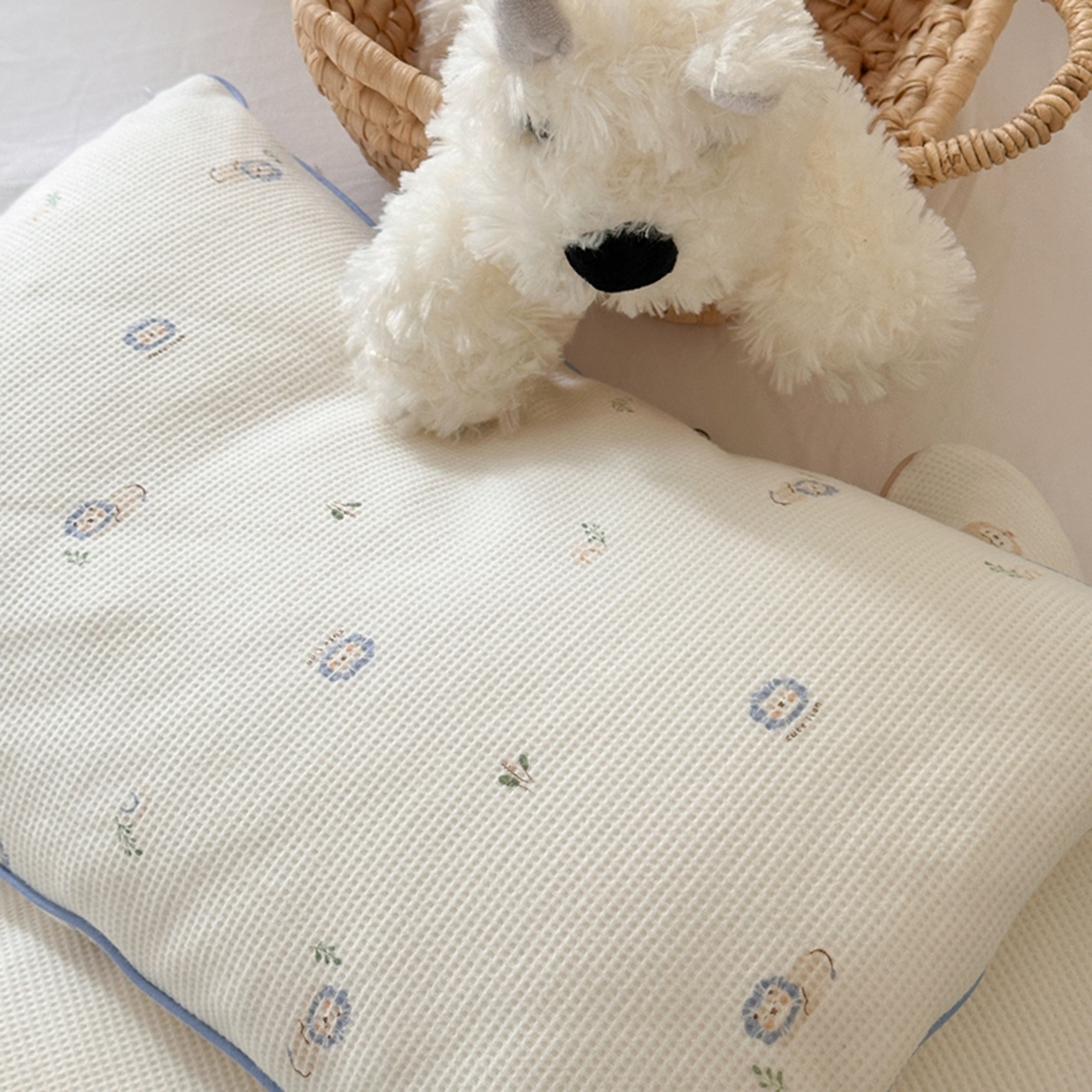 91家纺网 家纺一手货源 找家纺 （总）伟邦枕芯 2025新款华夫格儿童棉花枕头枕芯