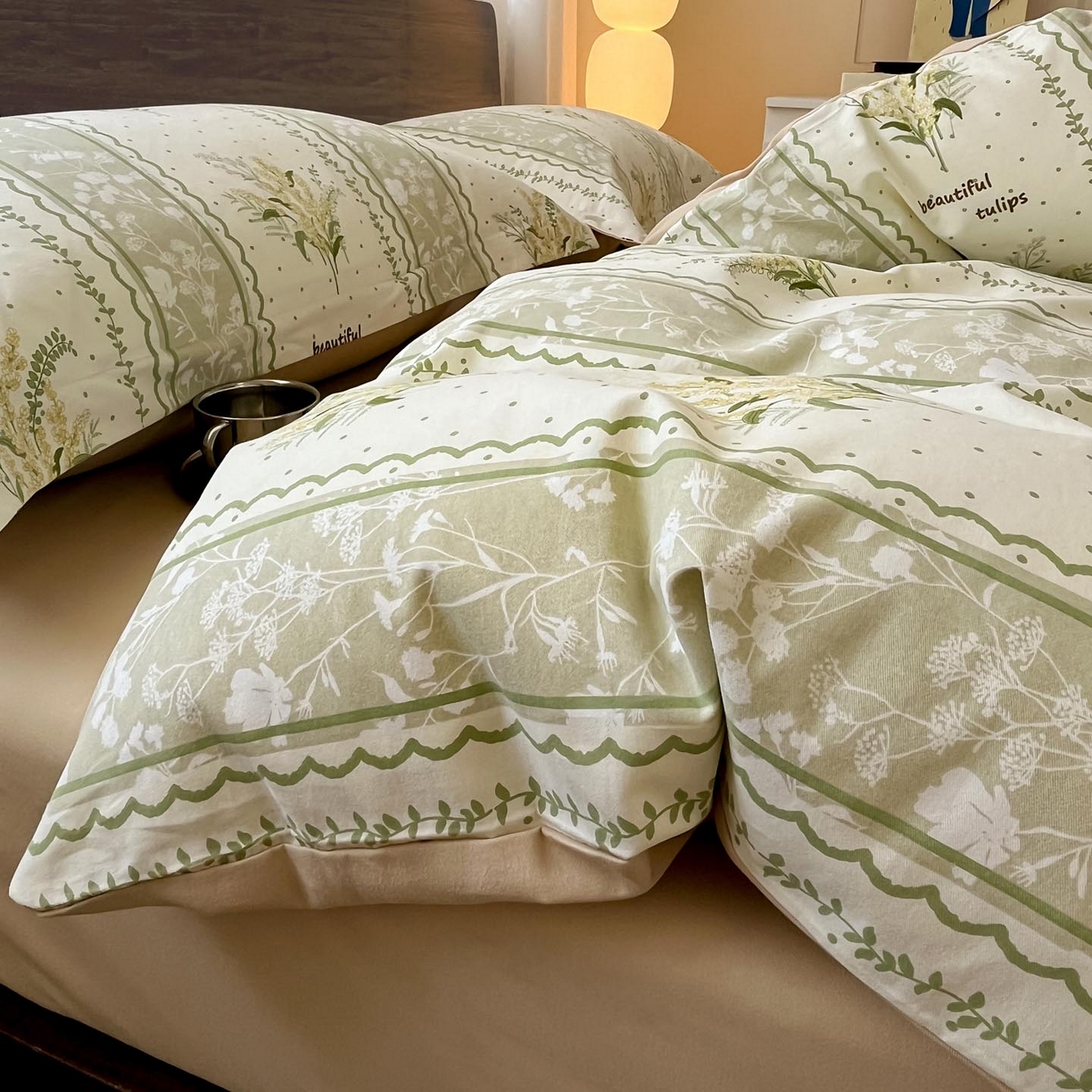 91家纺网 家纺一手货源 找家纺 （总）涵宸家纺 2025新款加厚全棉磨毛印花四件套--罗马系列 场景一