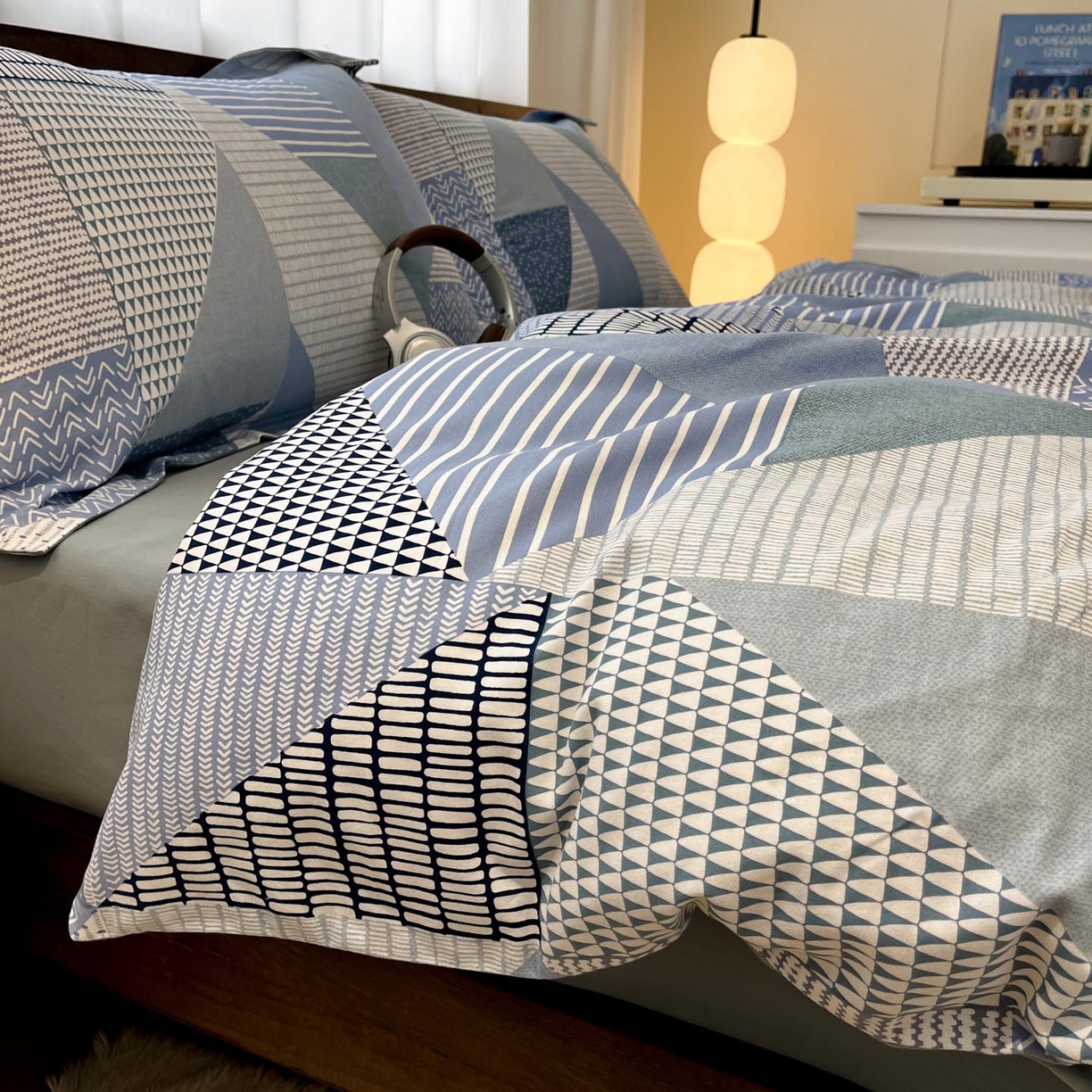 91家纺网 家纺一手货源 找家纺 （总）涵宸家纺 2025新款加厚全棉磨毛印花四件套--罗马系列 场景一