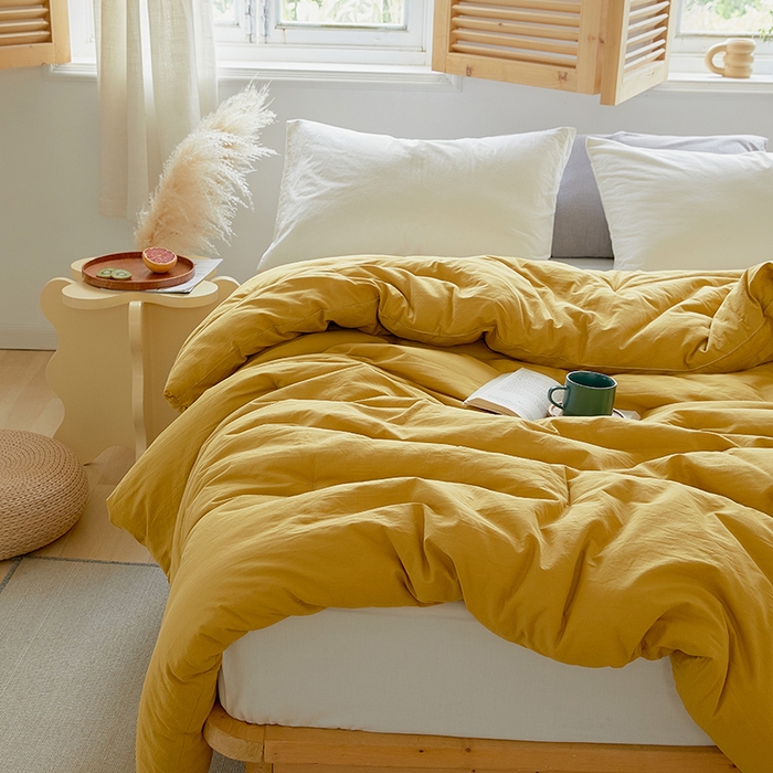 91家纺网 家纺一手货源 找家纺 VIP被业 2025新款里外新疆棉原棉被子被芯 温柔黄