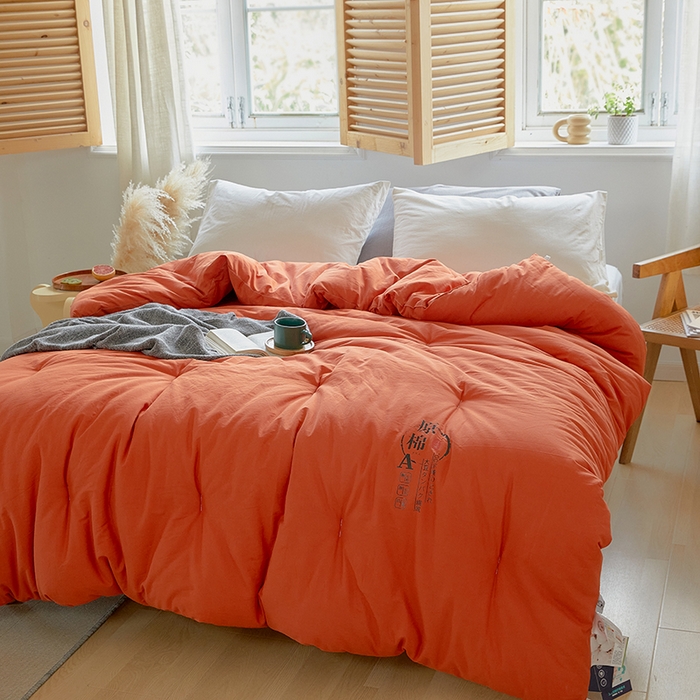 91家纺网 家纺一手货源 找家纺 VIP被业 2025新款里外新疆棉原棉被子被芯 喜庆红