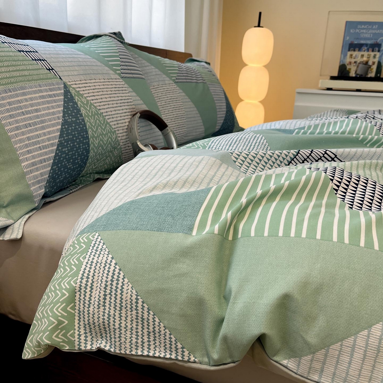 91家纺网 家纺一手货源 找家纺 （总）涵宸家纺 2025新款加厚全棉磨毛印花四件套--罗马系列 场景一