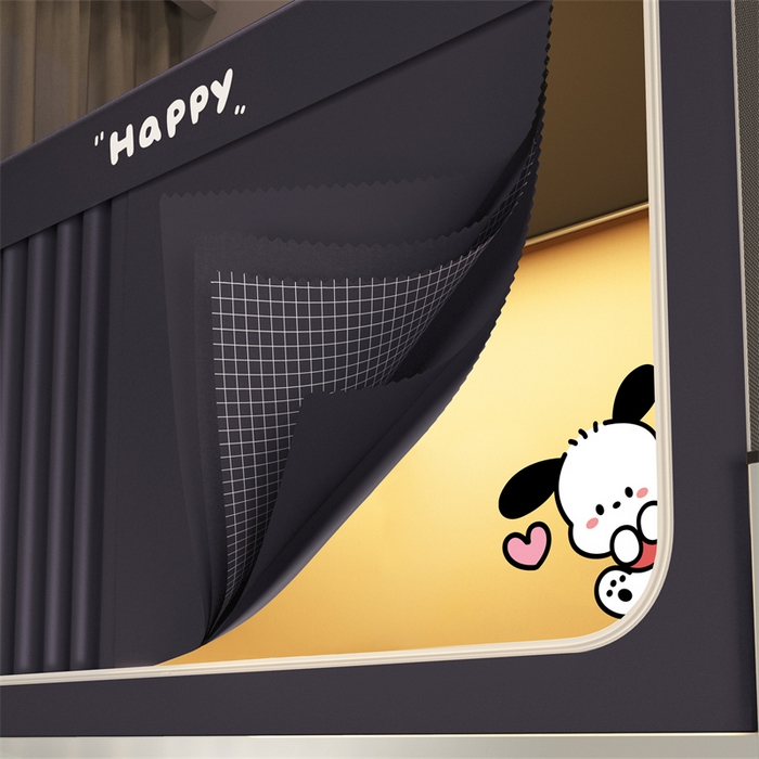 91家纺网 家纺一手货源 找家纺 （总）佳梦家纺 2025新款烫画强遮光学生坐床蚊帐