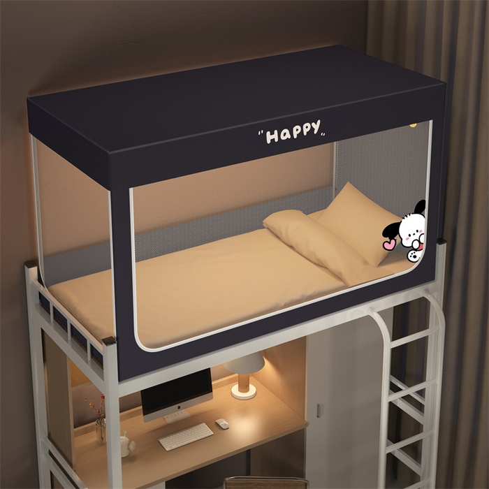 91家纺网 家纺一手货源 找家纺 （总）佳梦家纺 2025新款烫画强遮光学生坐床蚊帐