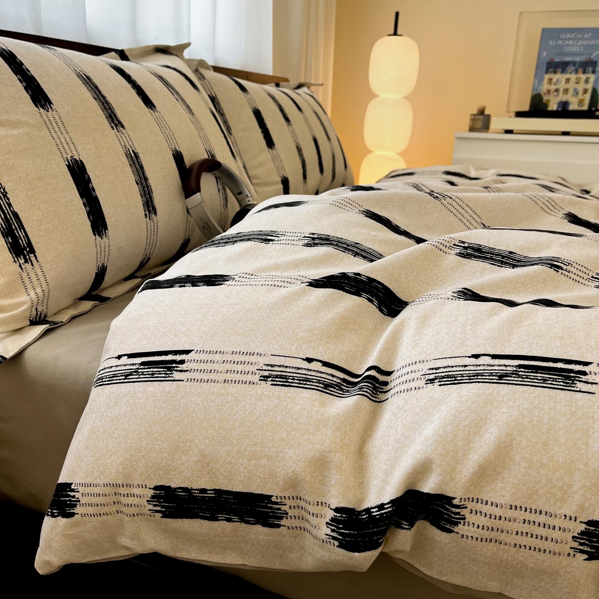 91家纺网 家纺一手货源 找家纺 （总）涵宸家纺 2025新款加厚全棉磨毛印花四件套--罗马系列 场景一