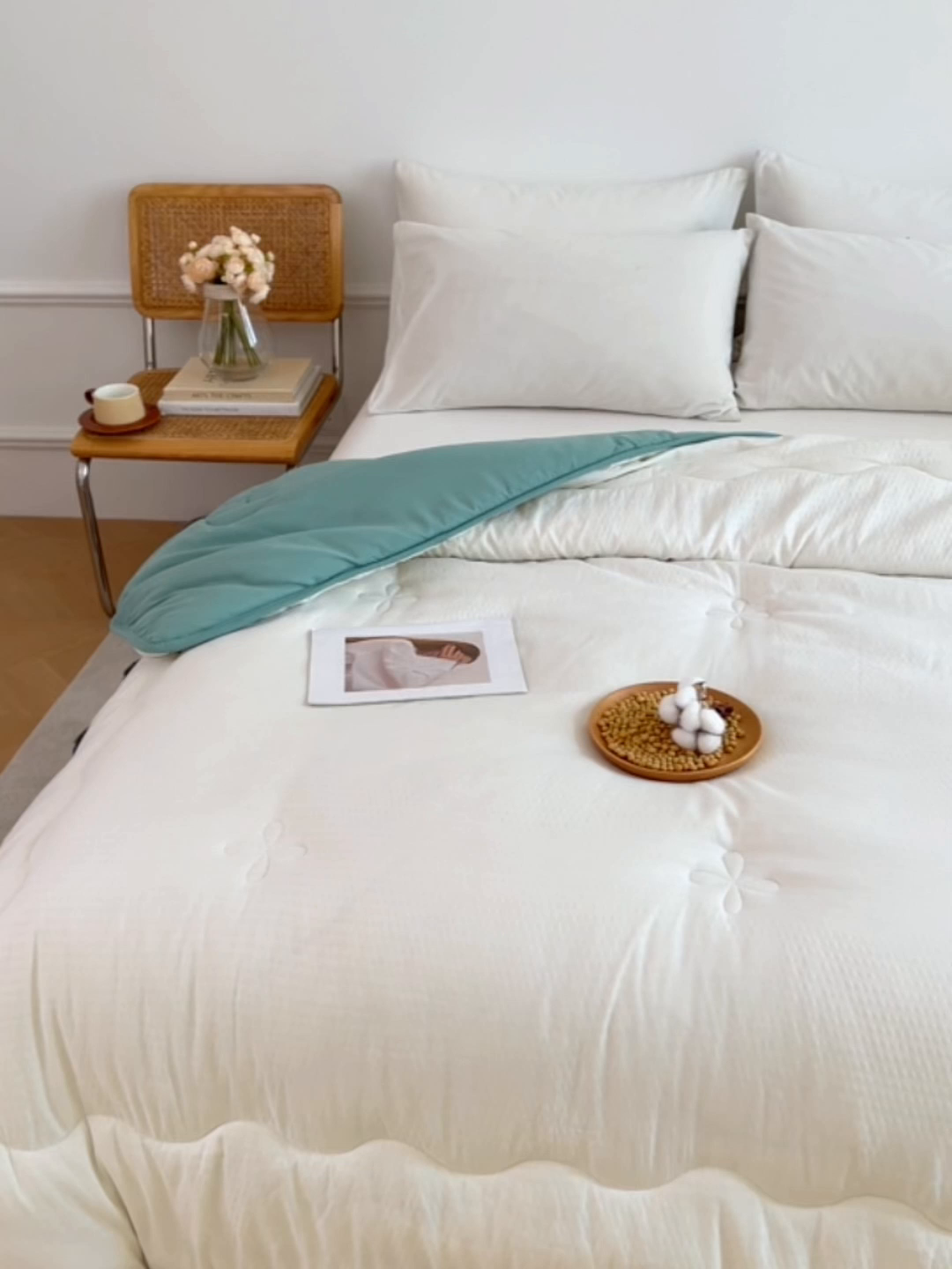 91家纺网 家纺一手货源 找家纺 （总）VIP被业 2025新款简约新一代泡泡棉大豆被冬被被子被芯