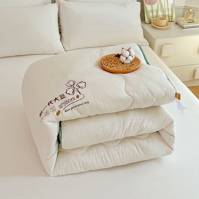 91家纺网 家纺一手货源 找家纺 （总）VIP被业 2025新款简约新一代泡泡棉大豆被冬被被子被芯