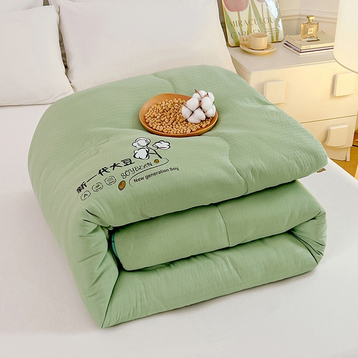 91家纺网 家纺一手货源 找家纺 （总）VIP被业 2025新款简约新一代泡泡棉大豆被冬被被子被芯