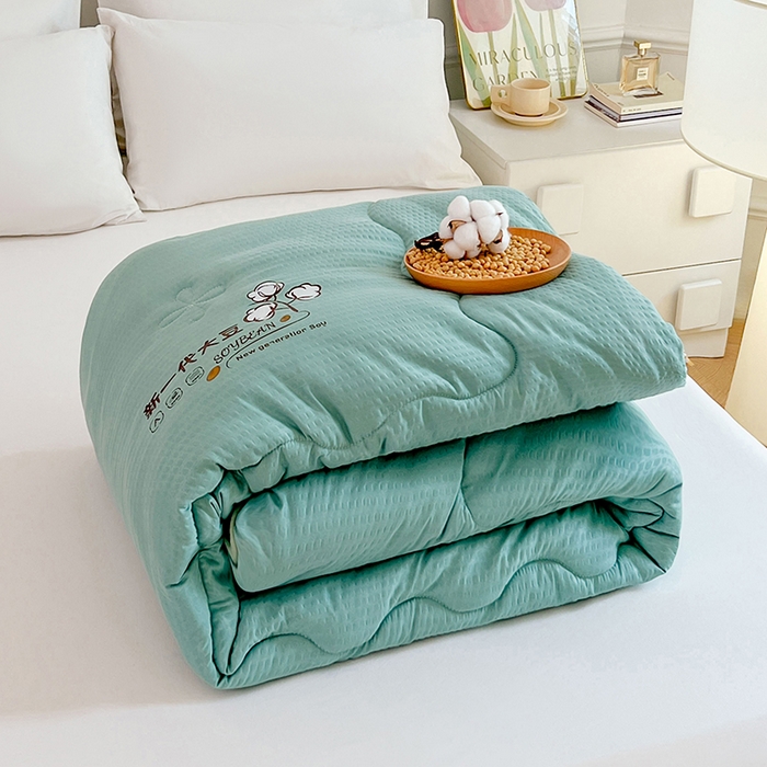 91家纺网 家纺一手货源 找家纺 （总）VIP被业 2025新款简约新一代泡泡棉大豆被冬被被子被芯