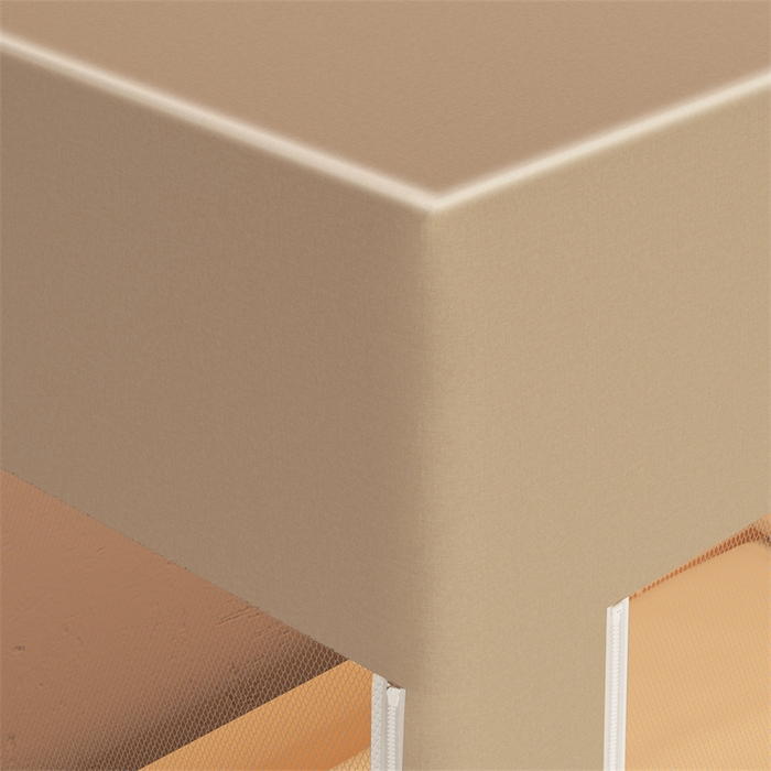 91家纺网 家纺一手货源 找家纺 佳梦家纺 2025新款烫画强遮光学生坐床蚊帐 小招财-米色