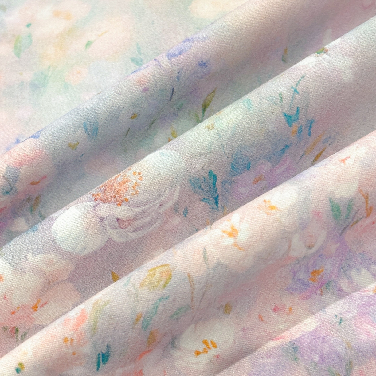 91家纺网 家纺一手货源 找家纺 喜四方 2025新款加厚全棉大版印花四件套 繁花似锦-紫