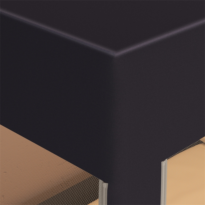 91家纺网 家纺一手货源 找家纺 佳梦家纺 2025新款烫画强遮光学生坐床蚊帐 掌门狗-深灰