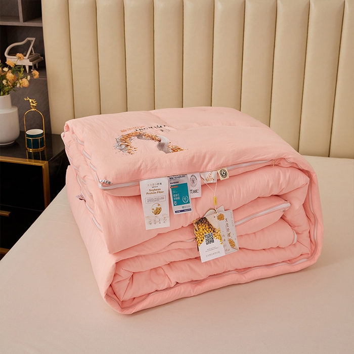 91家纺网 家纺一手货源 找家纺 （总）VIP被业 2025新款简约芯享生态棉双胎子母被被子被芯（拉链款）