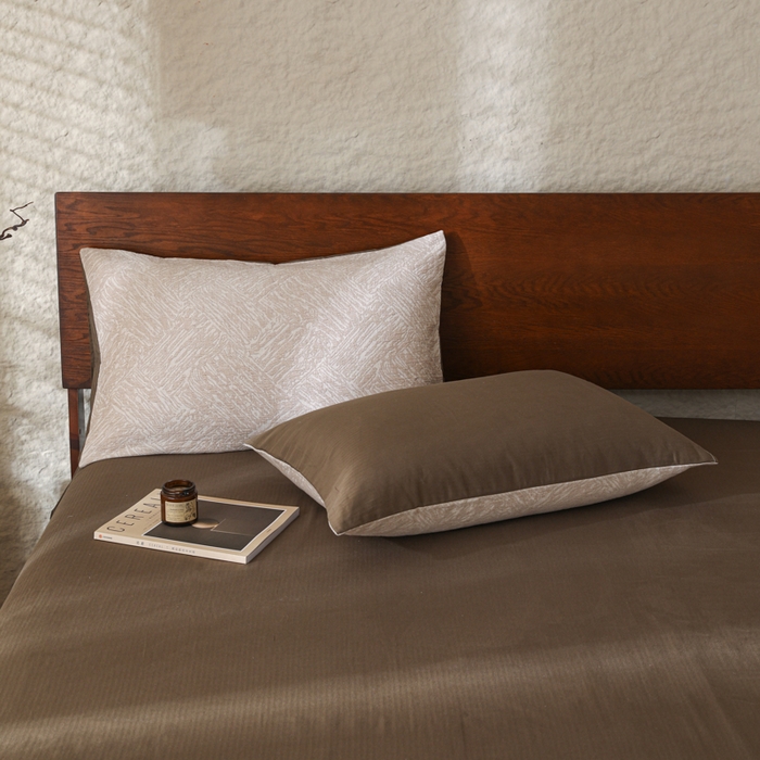 91家纺网 家纺一手货源 找家纺 （总）眠博士 2025新款全棉提花磨毛单枕套