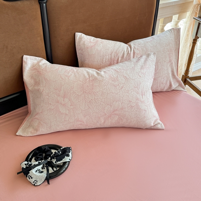 91家纺网 家纺一手货源 找家纺 （总）眠博士 2025新款全棉提花磨毛单枕套