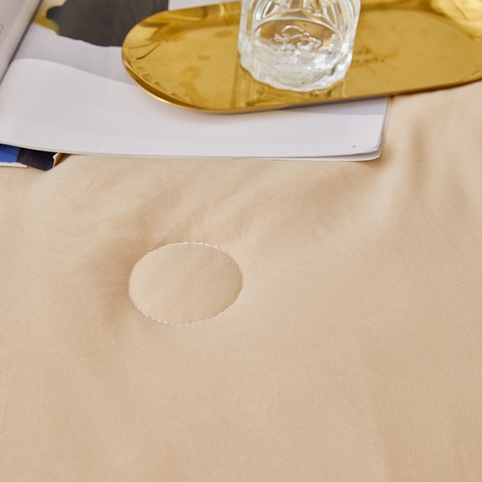 91家纺网 家纺一手货源 找家纺 VIP被业 2025新款简约芯享生态棉双胎子母被被子被芯（拉链款） 咖色