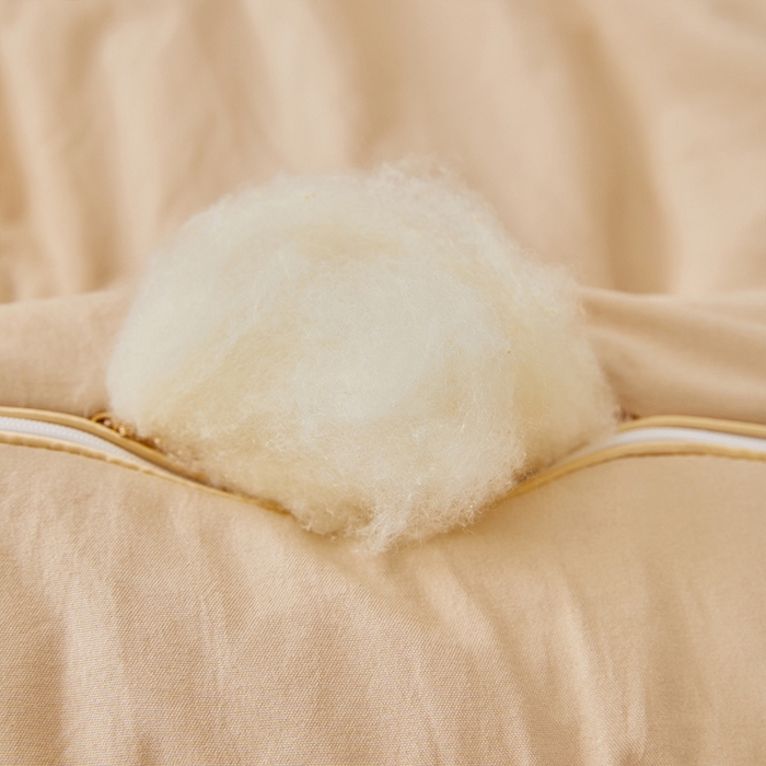 91家纺网 家纺一手货源 找家纺 VIP被业 2025新款简约芯享生态棉双胎子母被被子被芯（拉链款） 咖色