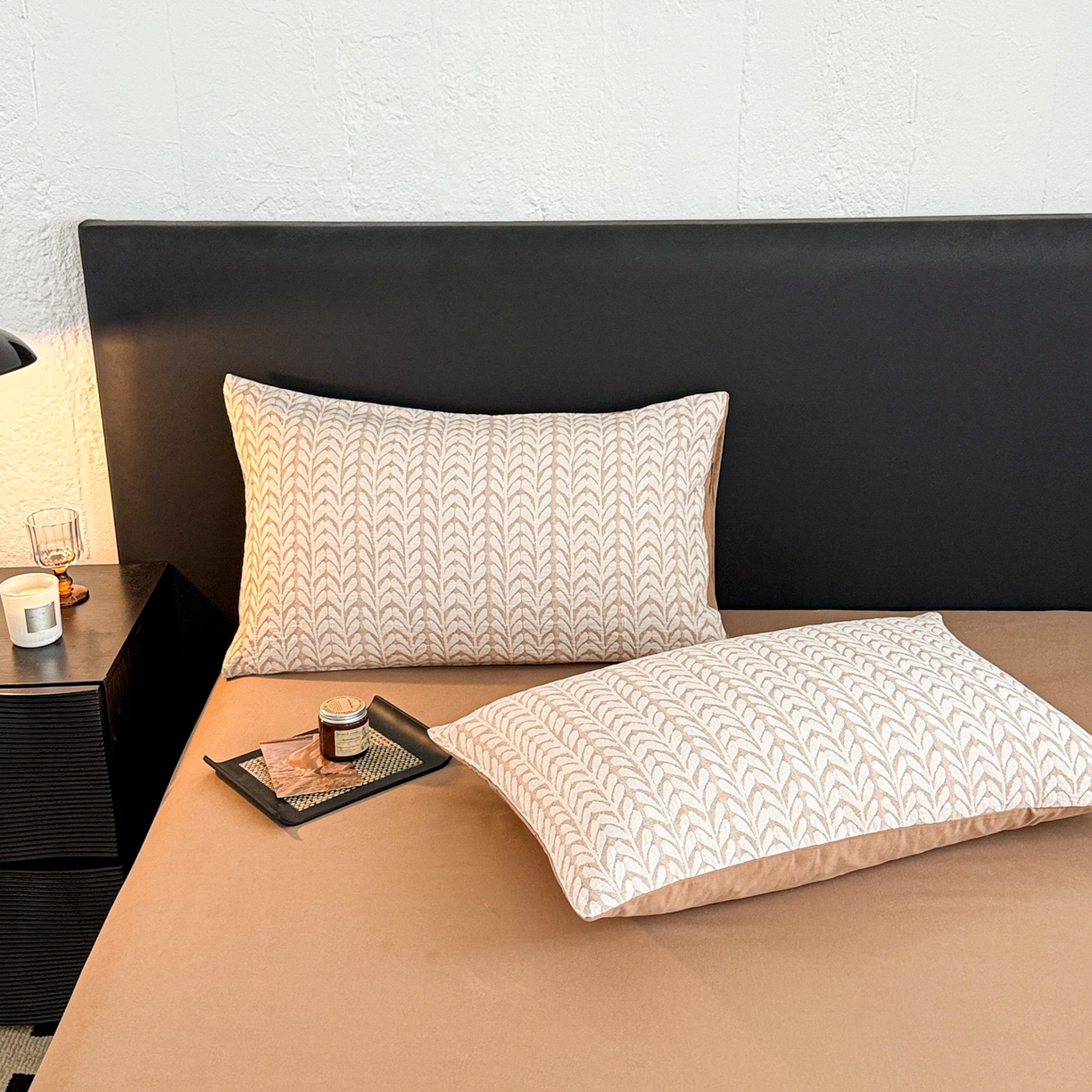 91家纺网 家纺一手货源 找家纺 （总）眠博士 2025新款全棉提花磨毛单枕套