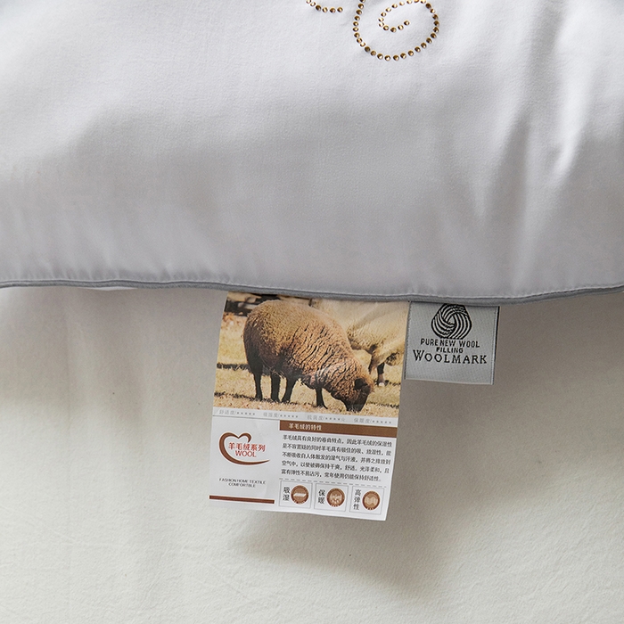 91家纺网 家纺一手货源 找家纺 （总）VIP被业 2025新款简约无味纯色羊毛被冬被被子被芯