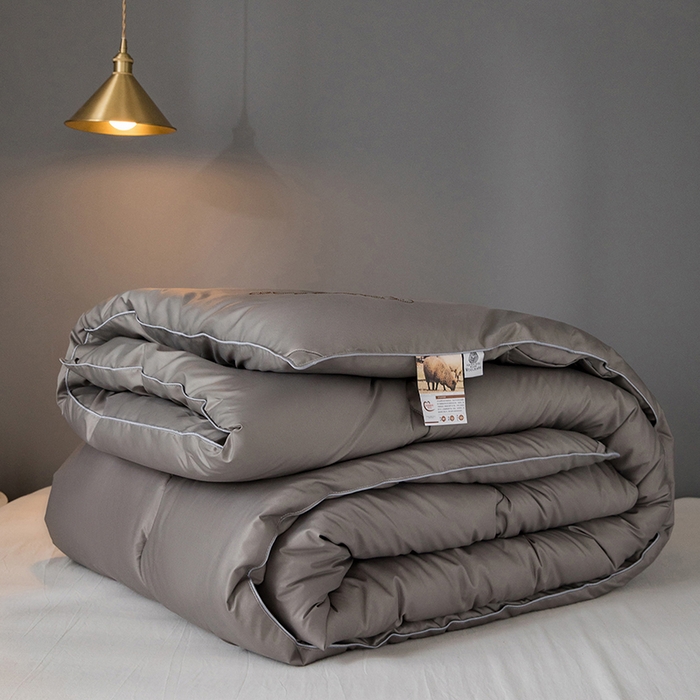 91家纺网 家纺一手货源 找家纺 （总）VIP被业 2025新款简约无味纯色羊毛被冬被被子被芯