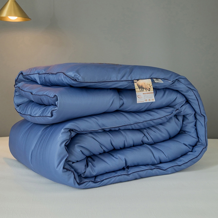 91家纺网 家纺一手货源 找家纺 （总）VIP被业 2025新款简约无味纯色羊毛被冬被被子被芯