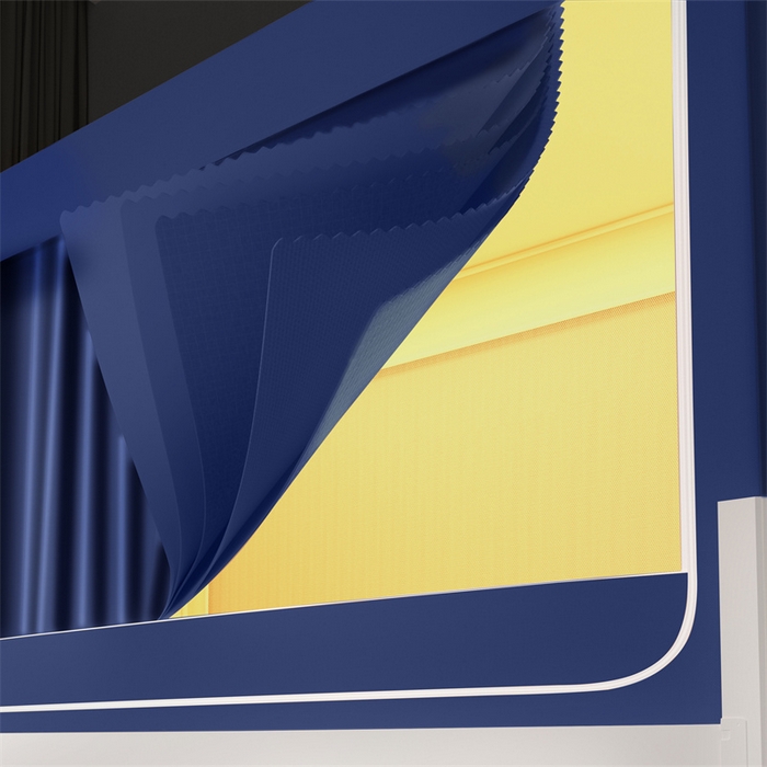 91家纺网 家纺一手货源 找家纺 佳梦家纺 2025新款素色遮光学生坐床蚊帐 天蓝色