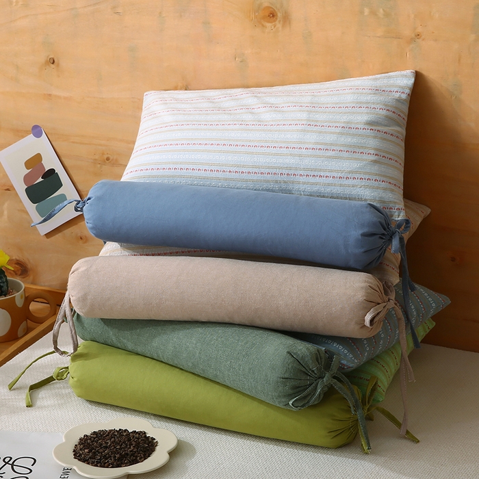 （总）金牛枕芯2025新款2合1 3D条纹荞麦枕头枕芯组合牵引枕