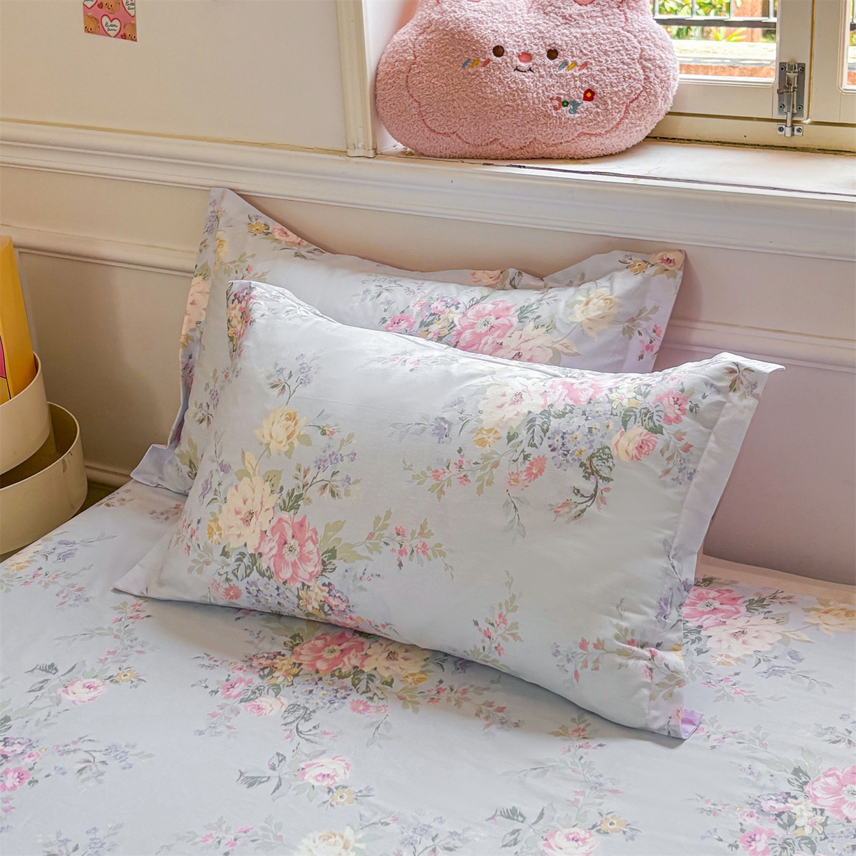 91家纺网 家纺一手货源 找家纺 （总）花梦欣 2025新款全棉纯棉印花单品系列-多规格枕套单品枕套枕套单件