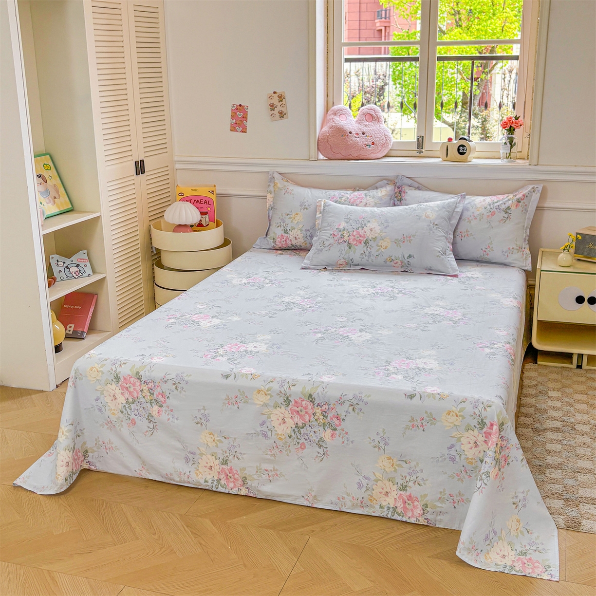 91家纺网 家纺一手货源 找家纺 （总）花梦欣 2025新款全棉纯棉印花单品系列-多规格枕套单品枕套枕套单件