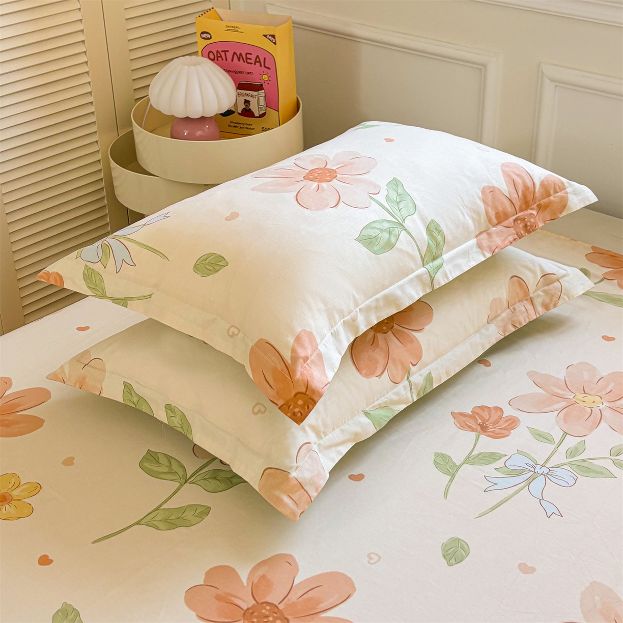 91家纺网 家纺一手货源 找家纺 （总）花梦欣 2025新款全棉纯棉印花单品系列-多规格枕套单品枕套枕套单件