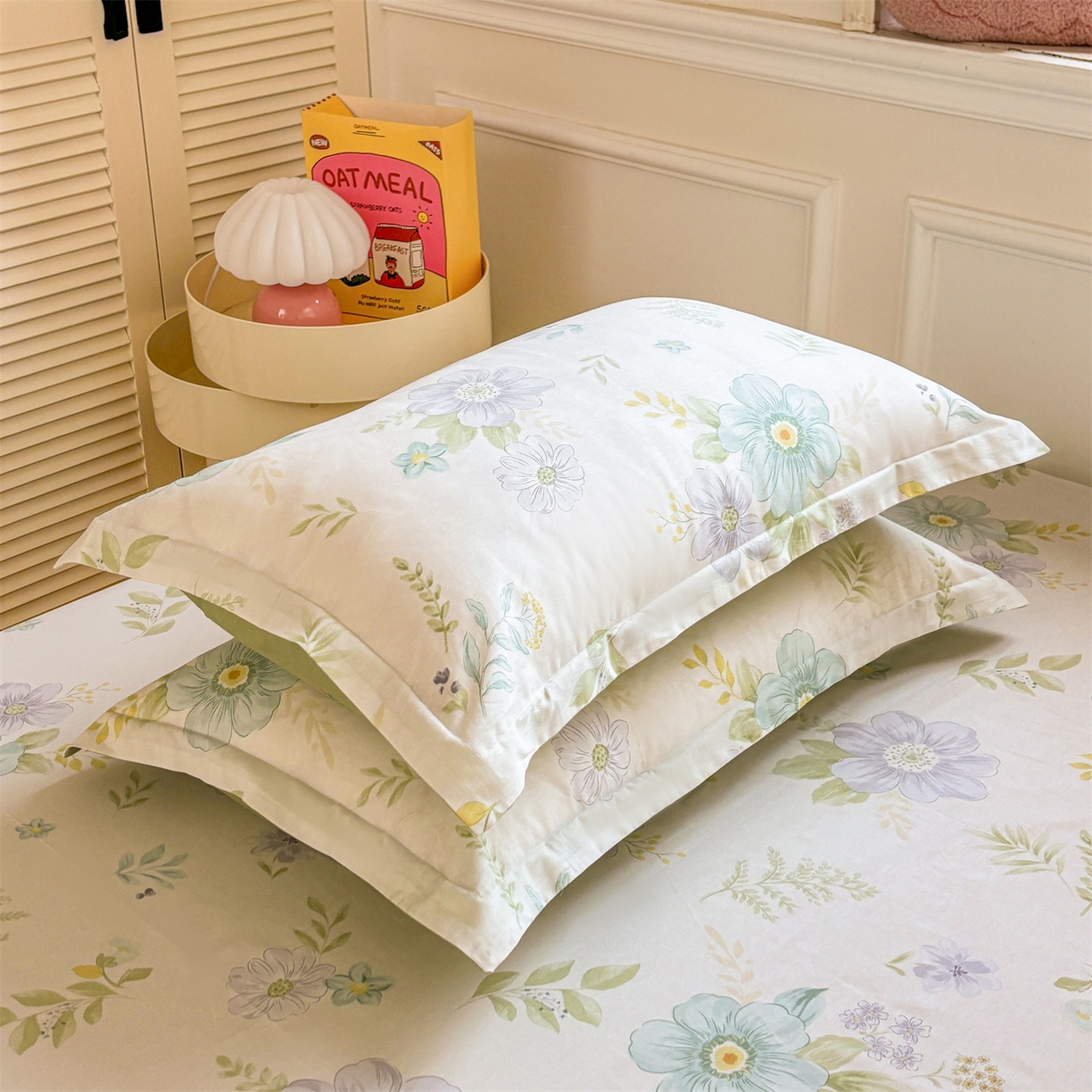 91家纺网 家纺一手货源 找家纺 （总）花梦欣 2025新款全棉纯棉印花单品系列-多规格枕套单品枕套枕套单件