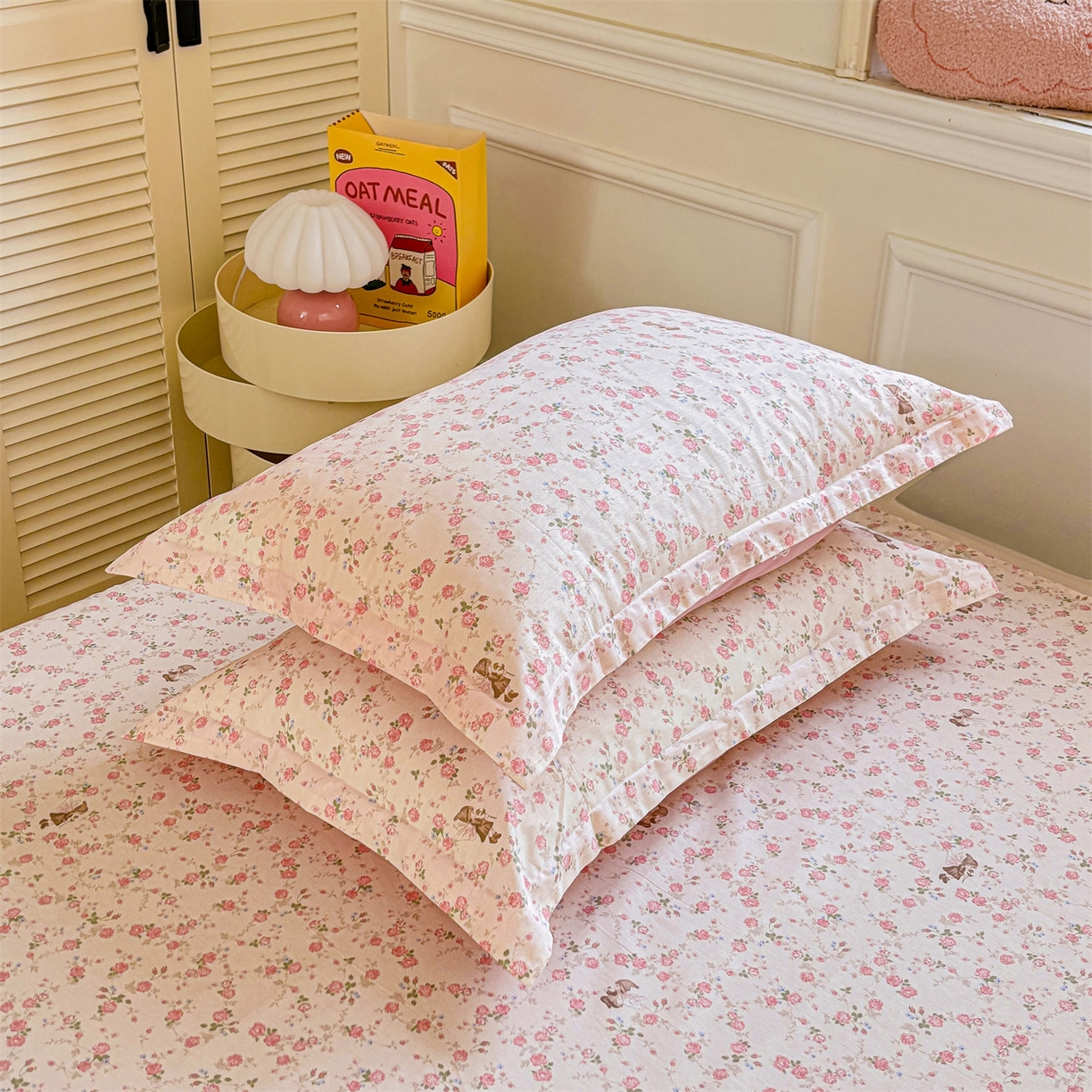 91家纺网 家纺一手货源 找家纺 （总）花梦欣 2025新款全棉纯棉印花单品系列-多规格枕套单品枕套枕套单件