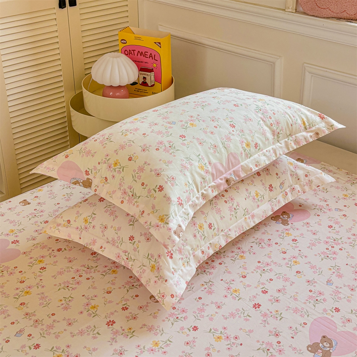 91家纺网 家纺一手货源 找家纺 （总）花梦欣 2025新款全棉纯棉印花单品系列-多规格枕套单品枕套枕套单件