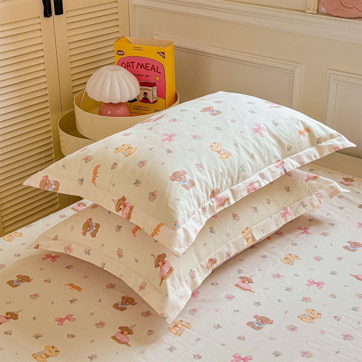 91家纺网 家纺一手货源 找家纺 （总）花梦欣 2025新款全棉纯棉印花单品系列-多规格枕套单品枕套枕套单件