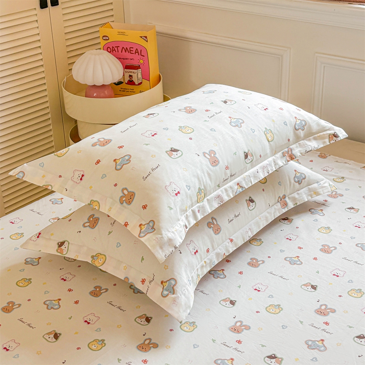 91家纺网 家纺一手货源 找家纺 （总）花梦欣 2025新款全棉纯棉印花单品系列-多规格枕套单品枕套枕套单件