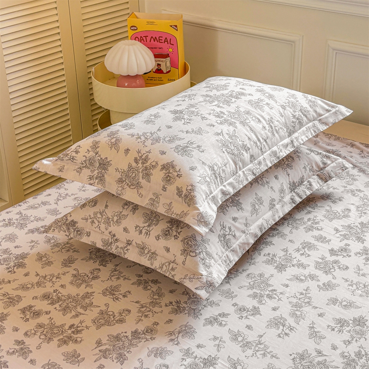 91家纺网 家纺一手货源 找家纺 （总）花梦欣 2025新款全棉纯棉印花单品系列-多规格枕套单品枕套枕套单件