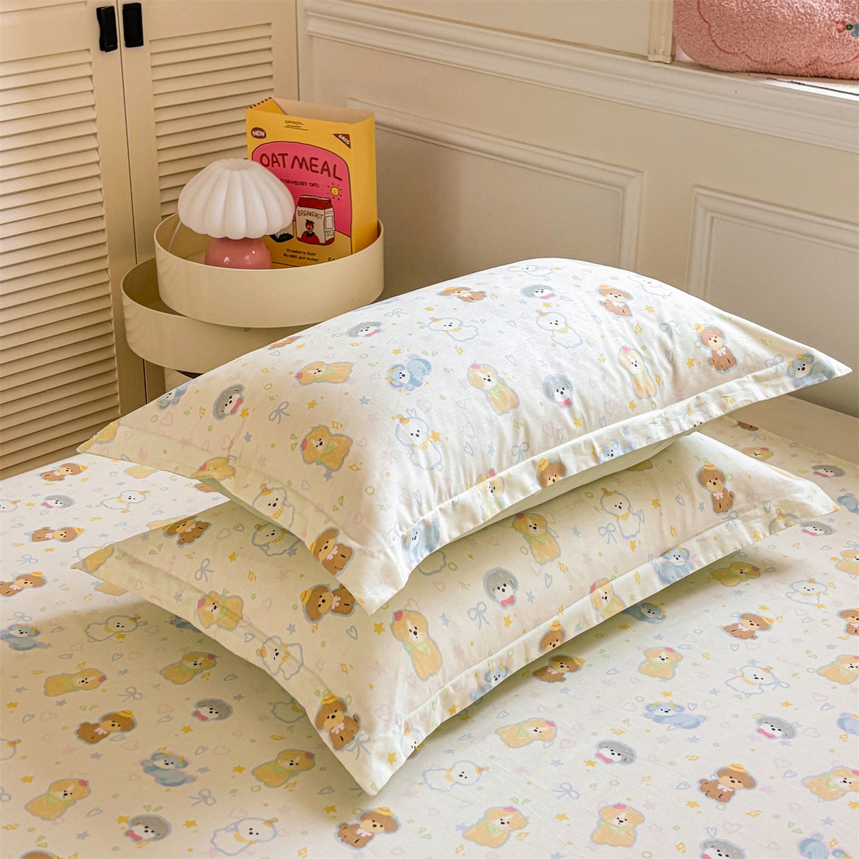 91家纺网 家纺一手货源 找家纺 （总）花梦欣 2025新款全棉纯棉印花单品系列-多规格枕套单品枕套枕套单件