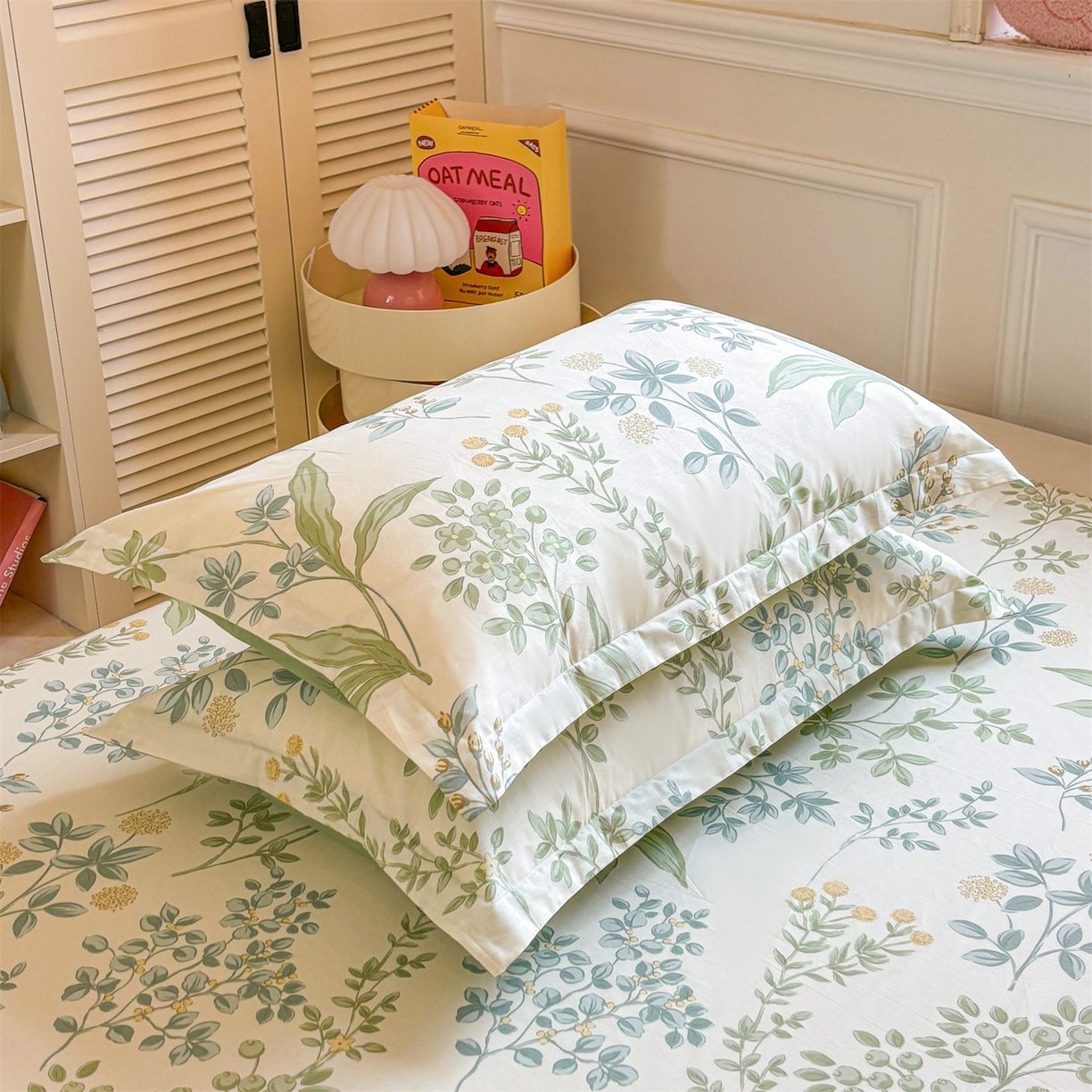 91家纺网 家纺一手货源 找家纺 （总）花梦欣 2025新款全棉纯棉印花单品系列-多规格枕套单品枕套枕套单件