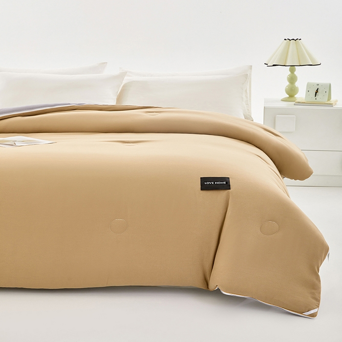 91家纺网 家纺一手货源 找家纺 （总）VIP被业 2025新款双拼贴标大豆子母被冬被被子被芯