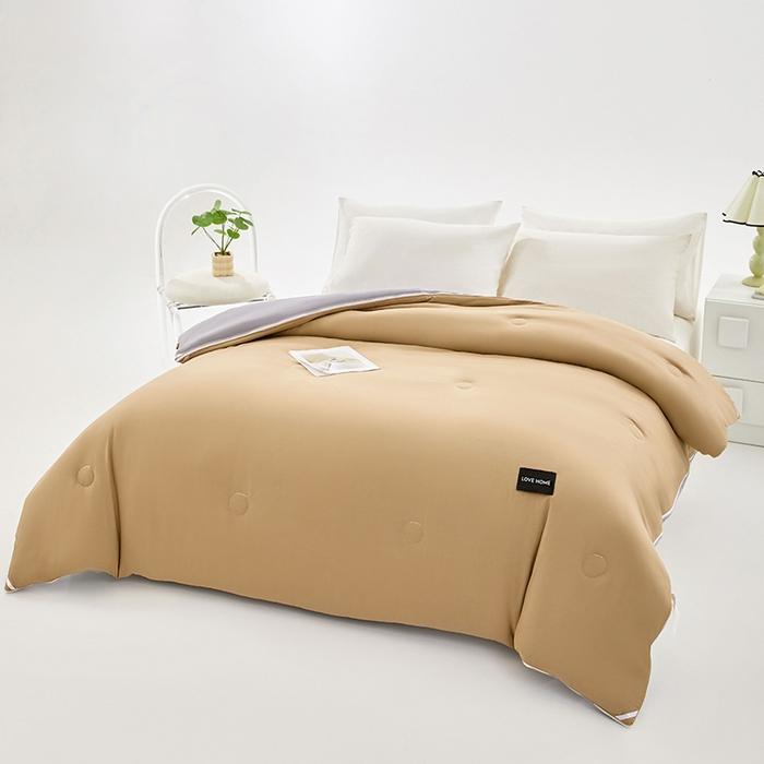 91家纺网 家纺一手货源 找家纺 （总）VIP被业 2025新款双拼贴标大豆子母被冬被被子被芯