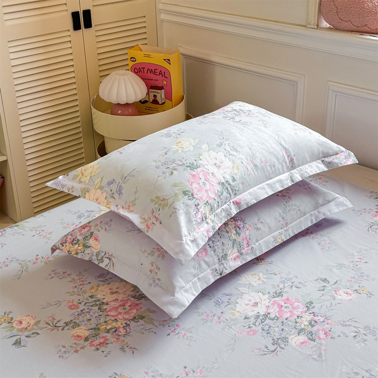 91家纺网 家纺一手货源 找家纺 （总）花梦欣 2025新款全棉纯棉印花单品系列-多规格枕套单品枕套枕套单件