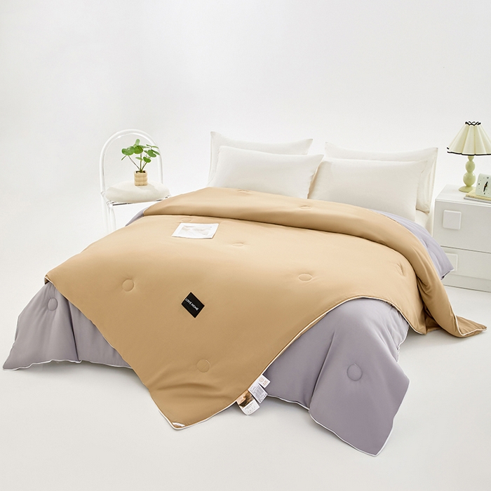 91家纺网 家纺一手货源 找家纺 （总）VIP被业 2025新款双拼贴标大豆子母被冬被被子被芯