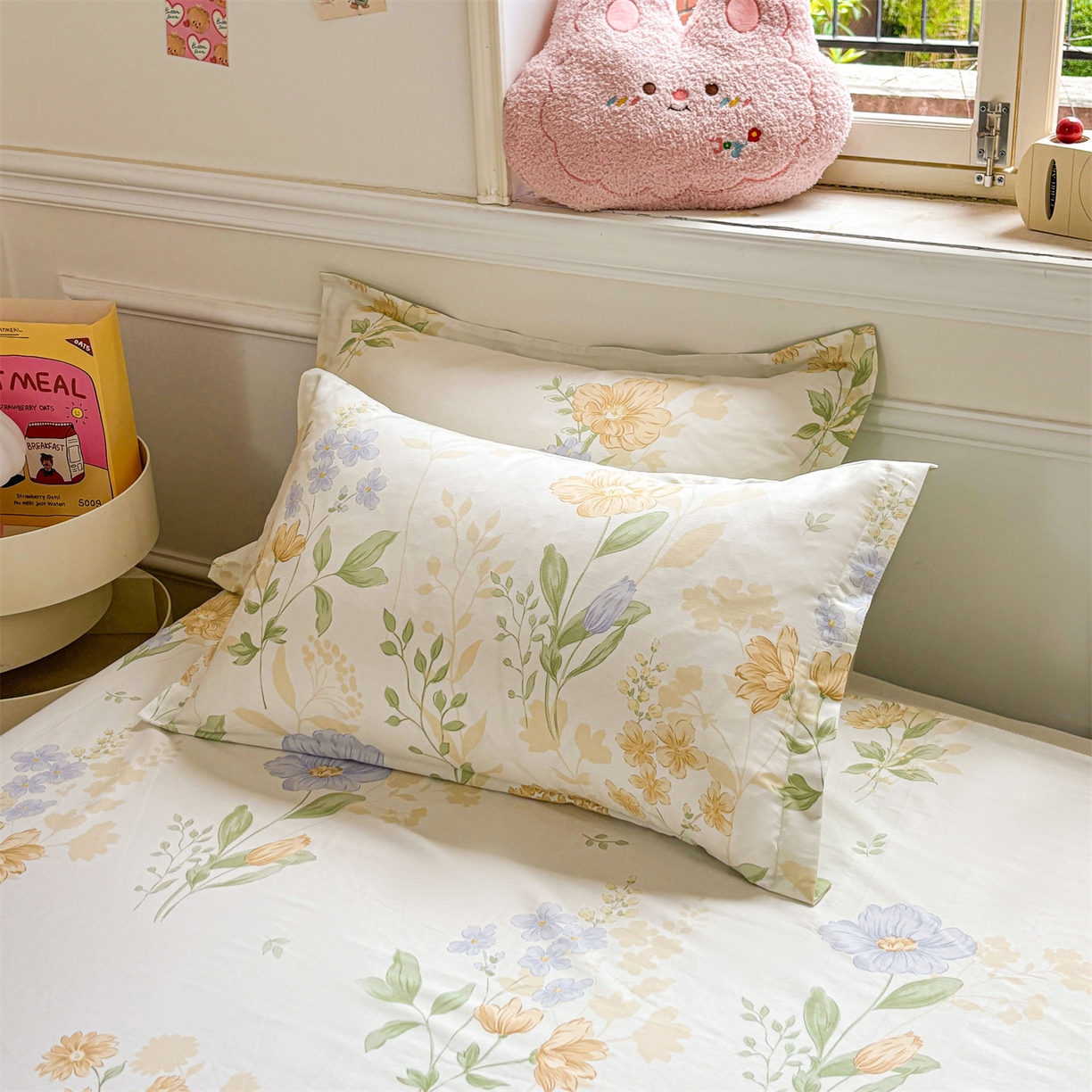 91家纺网 家纺一手货源 找家纺 花梦欣 2025新款全棉纯棉印花单品系列-多规格枕套单品枕套枕套单件 灯火阑珊