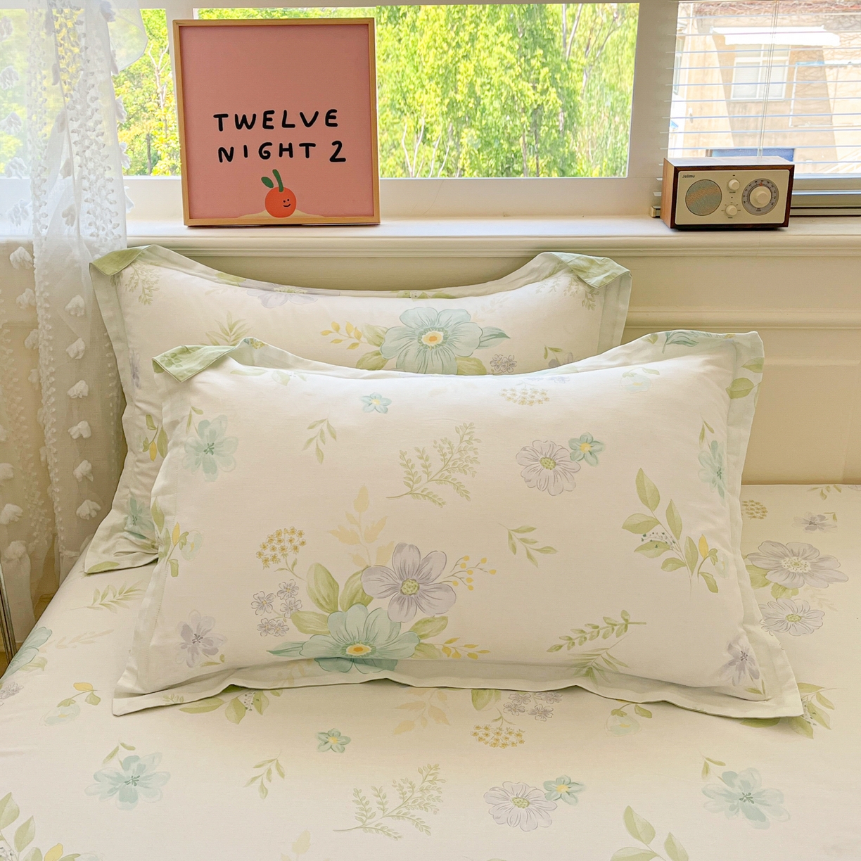 91家纺网 家纺一手货源 找家纺 花梦欣 2025新款全棉纯棉印花单品系列-多规格枕套单品枕套枕套单件 蝶舞恋曲