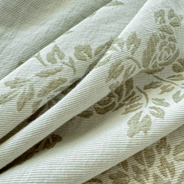 91家纺网 家纺一手货源 找家纺 眠博士 2025新款全棉提花磨毛单枕套 提花磨毛枕套-长夏绿