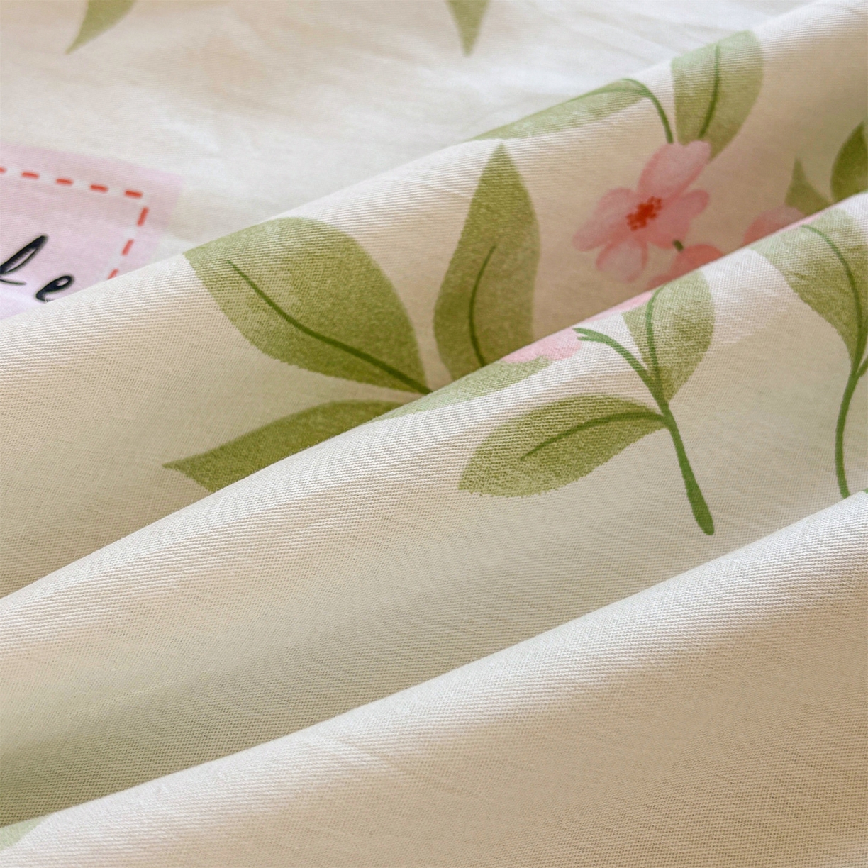 91家纺网 家纺一手货源 找家纺 花梦欣 2025新款全棉纯棉印花单品系列-多规格枕套单品枕套枕套单件 扶绿花园