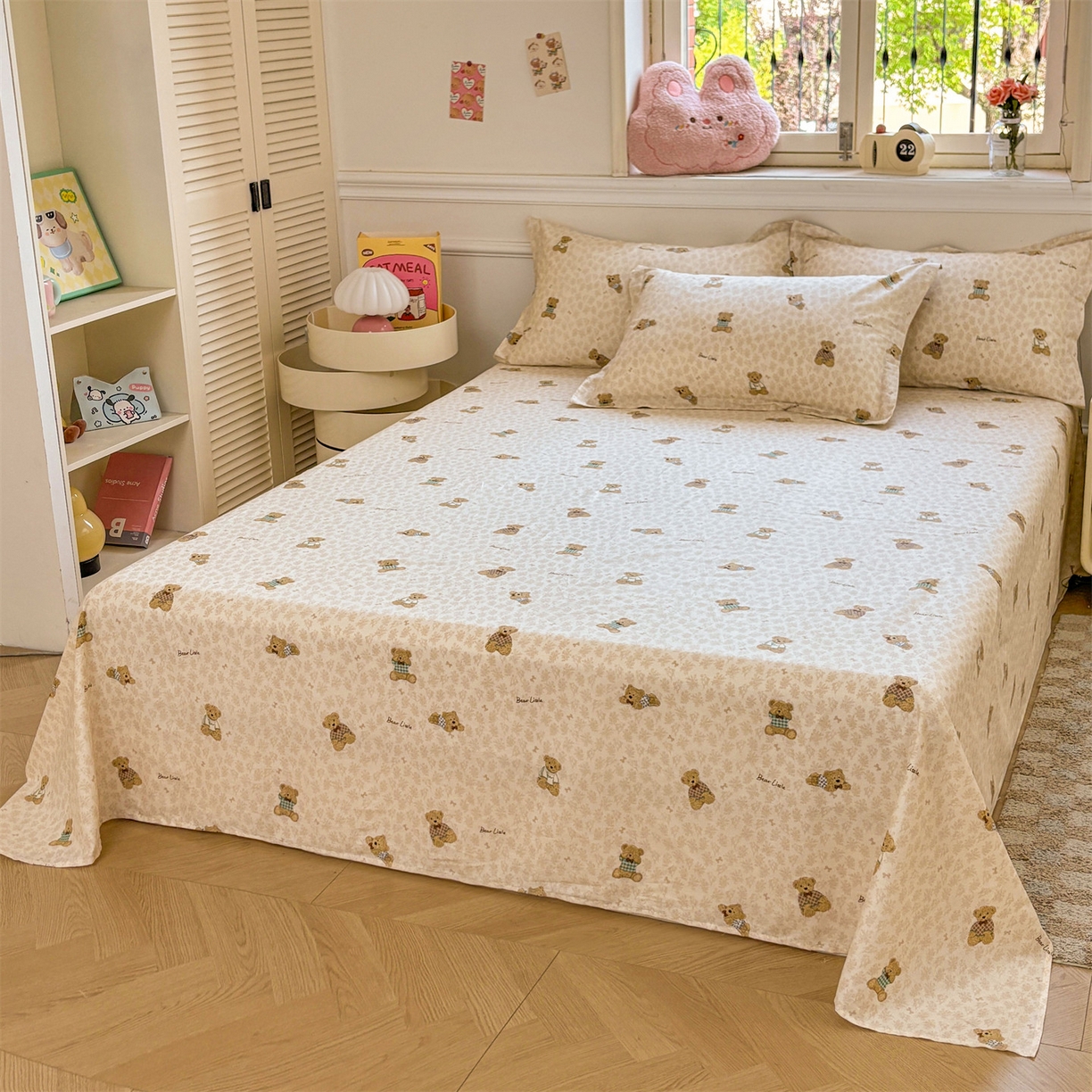 91家纺网 家纺一手货源 找家纺 花梦欣 2025新款全棉纯棉印花单品系列-多规格枕套单品枕套枕套单件 果酱电台