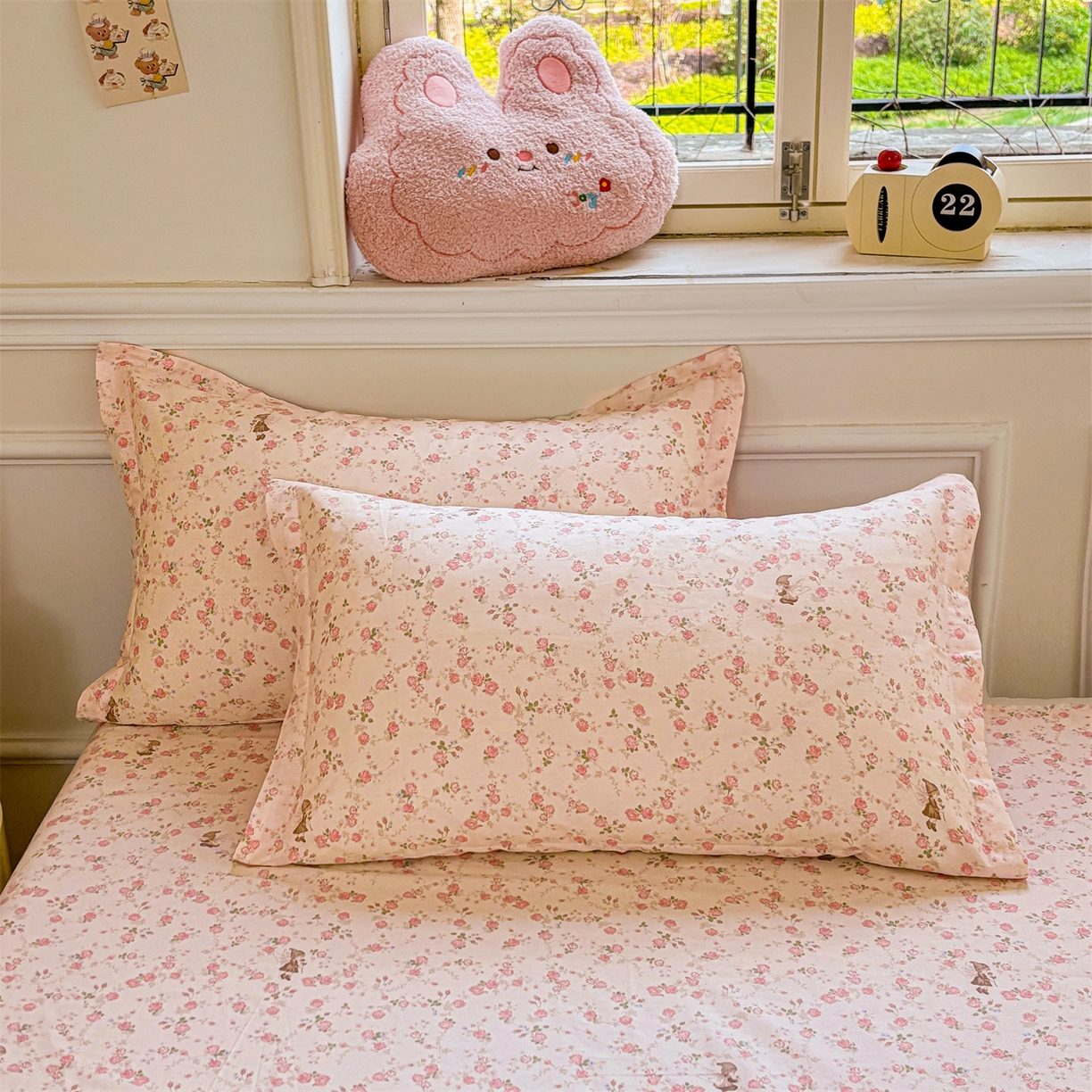 91家纺网 家纺一手货源 找家纺 花梦欣 2025新款全棉纯棉印花单品系列-多规格枕套单品枕套枕套单件 花中仙子