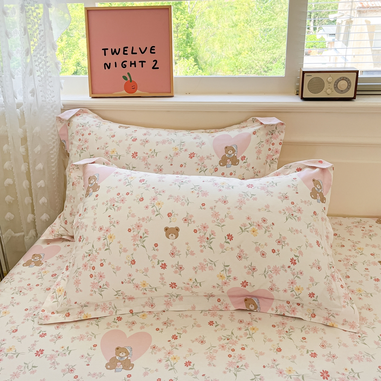 91家纺网 家纺一手货源 找家纺 花梦欣 2025新款全棉纯棉印花单品系列-多规格枕套单品枕套枕套单件 旧书折痕粉