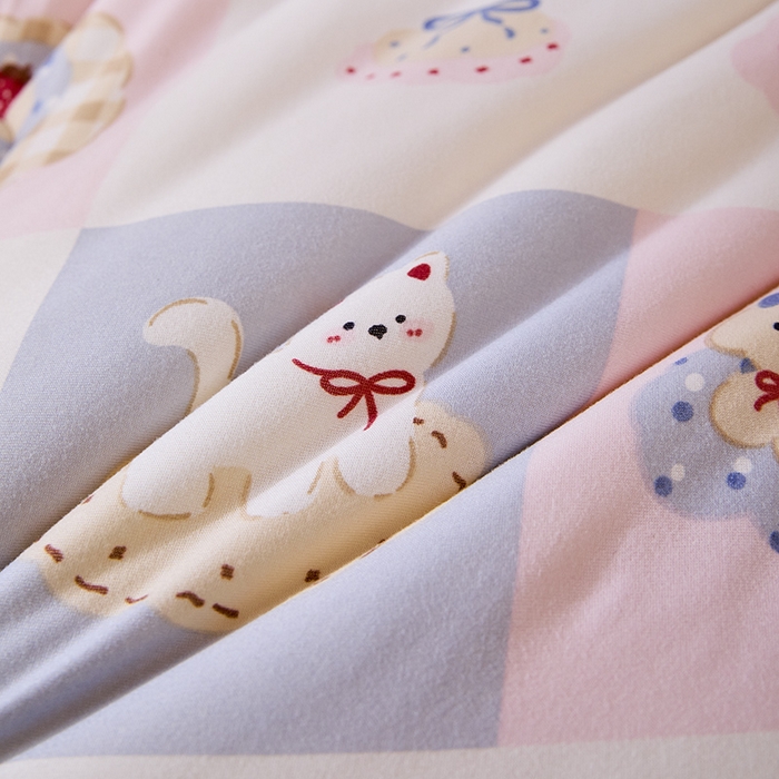 91家纺网 家纺一手货源 找家纺 天瑜家纺 2025新款针织棉豆豆绒大豆被冬被被子被芯 甜心宝贝